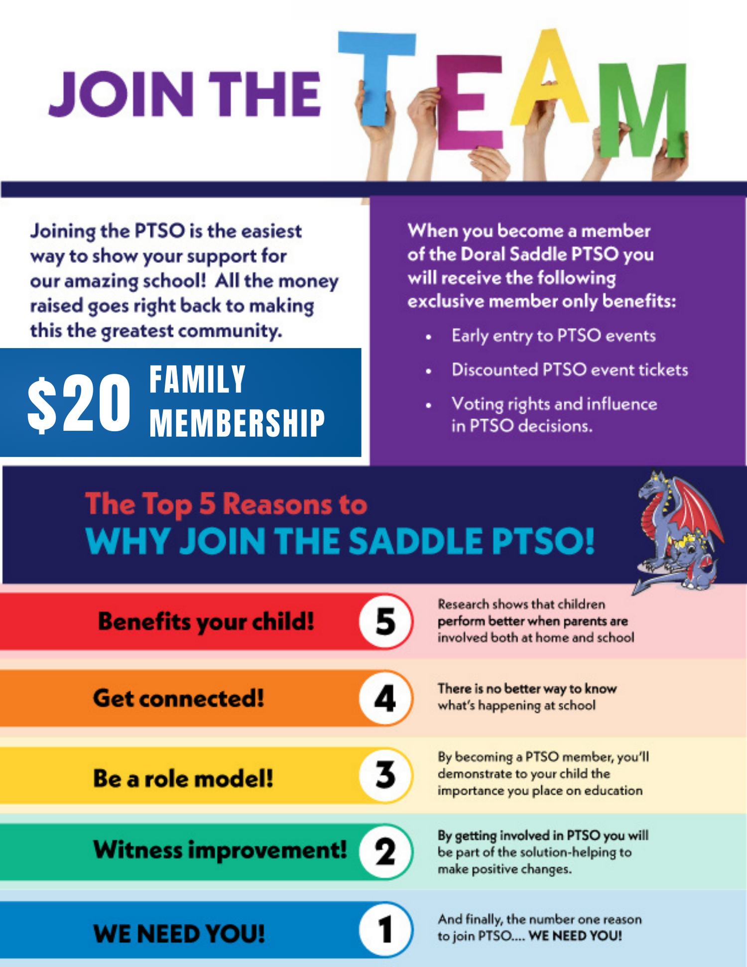 Membership Doral Saddle PTSO Membership Doral Saddle PTSO
